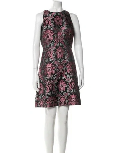 Pre-owned Kate Spade Printed Mini Dress In Pink