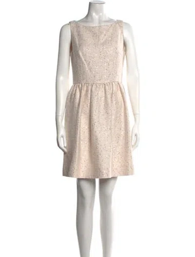 Pre-owned Kate Spade Printed Mini Dress In Pink