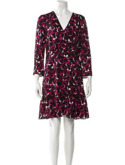 Pre-owned Kate Spade Printed Mini Dress W/ Tags In Multi