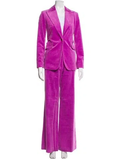Pre-owned Kate Spade Printed Pantsuit In Purple