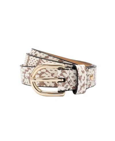 Kate Spade Printed Snake Belt In Multi