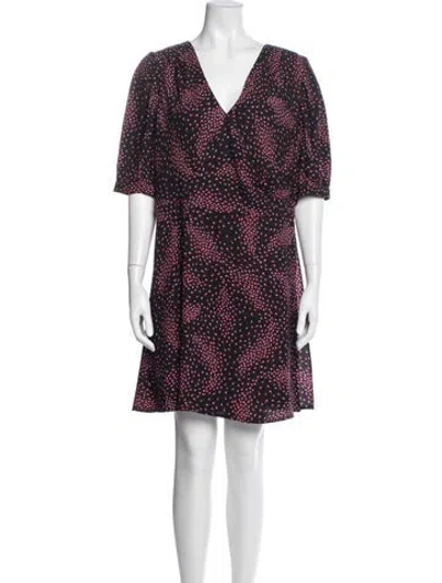Pre-owned Kate Spade Printed V-neck Jumpsuit In Multi