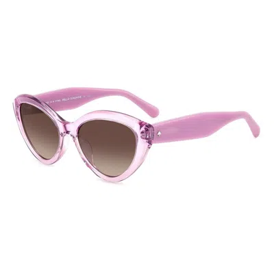Kate Spade Purple Acetate Sunglasses In Pink