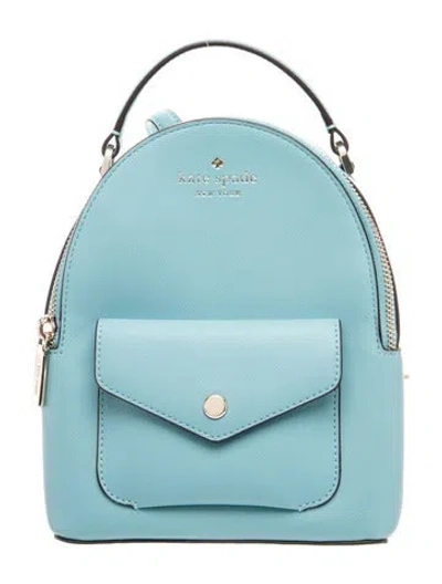 Pre-owned Kate Spade Pvc Backpack W/ Tags In Blue