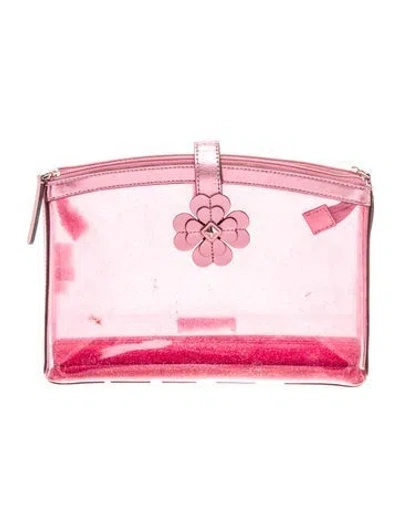 Pre-owned Kate Spade Pvc Clutch In Pink