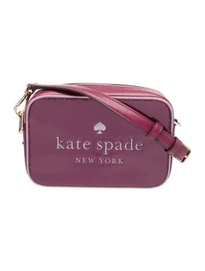 Pre-owned Kate Spade Pvc Crossbody Bag In Purple