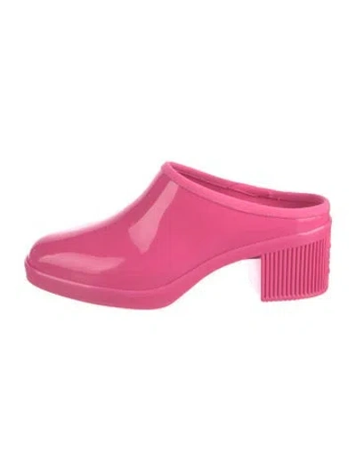 Pre-owned Kate Spade Pvc Mules In Pink