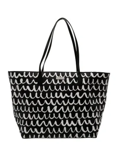 Pre-owned Kate Spade Pvc Tote In Black