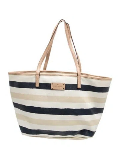 Pre-owned Kate Spade Pvc Tote In Neutral
