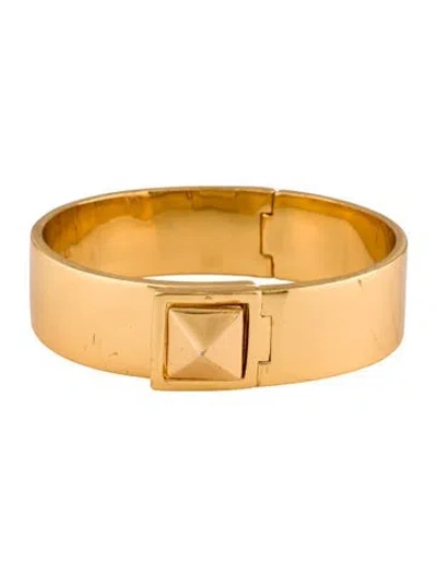 Pre-owned Kate Spade Pyramid Stud Turnlock Bangle, 7" In Multicolor