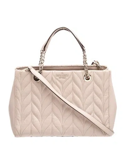 Pre-owned Kate Spade Quilted Bucket Bag In Pink