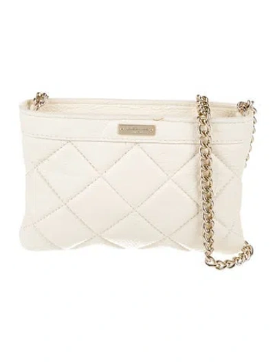 Pre-owned Kate Spade Quilted Evening Bag In Neutral