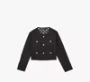 Kate Spade Diamond-quilted Jacket In Black