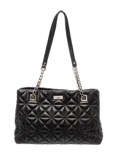 Pre-owned Kate Spade Quilted Shoulder Bag In Black