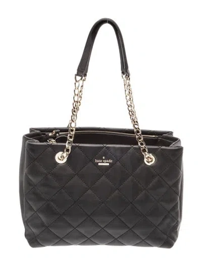 Pre-owned Kate Spade Quilted Shoulder Bag In Black