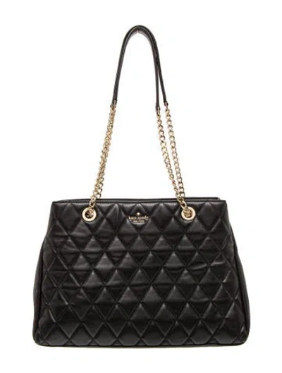 Pre-owned Kate Spade Quilted Shoulder Bag In Black