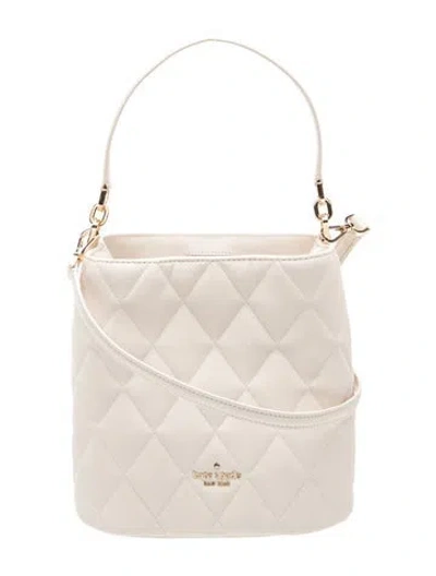 Pre-owned Kate Spade Quilted Top Handle Bag In Neutral