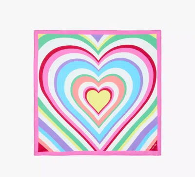 Kate Spade Rainbow Heart Bandana In Multi