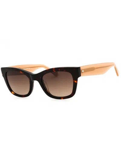 Kate Spade Rectangular Women's Designer Sunglasses In Orange
