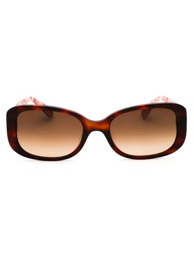 Kate Spade Rectangular Women's Sunglasses In Brown