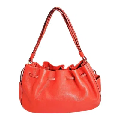 Pre-owned Kate Spade Red Color Leather Handbag Tote Bag ()