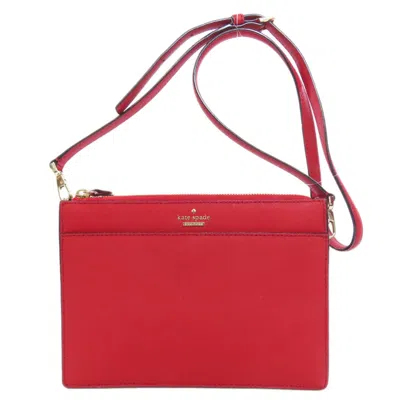 Pre-owned Kate Spade Red Color Pvc Shoulder Bag ()