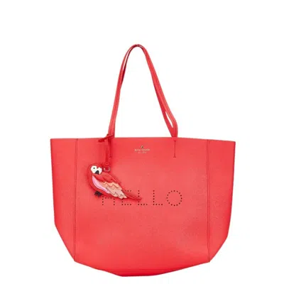 Pre-owned Kate Spade Red Color Rubber Handbag Tote Bag ()