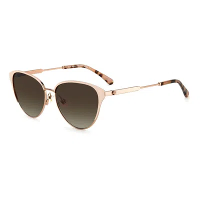 Kate Spade Red Metal Sunglasses In Brown