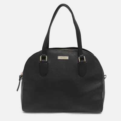 Pre-owned Kate Spade Reiley Black Leather Satchel
