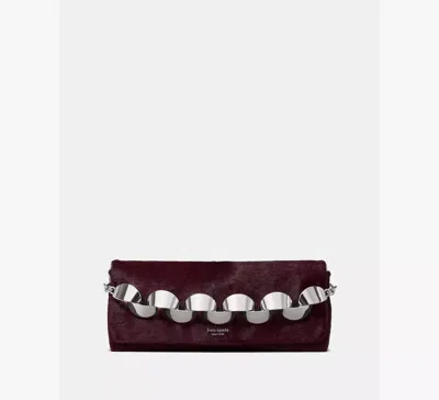 Kate Spade Remi Haircalf Chain Clutch In Purple