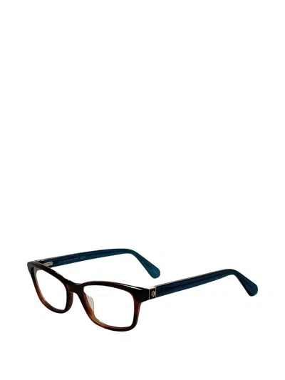 Kate Spade Renne Rectangle-frame Glasses In Transparent
