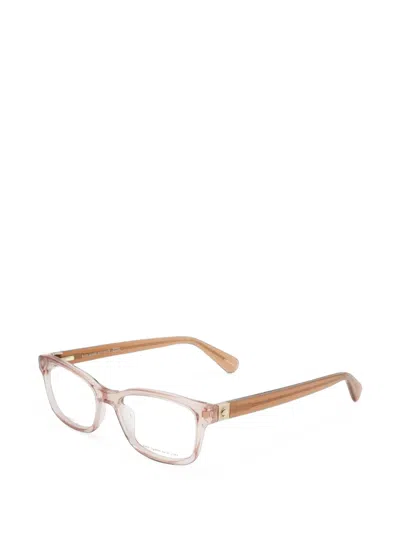 Kate Spade Renne Rectangle-frame Glasses In Neutral
