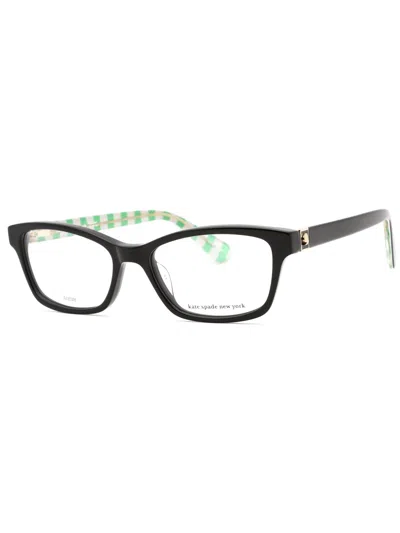 Kate Spade Renne Rectangular Eyeglasses For Women In Black