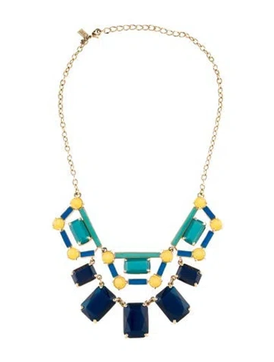 Pre-owned Kate Spade Resin Collar Necklace, 20" In Multi