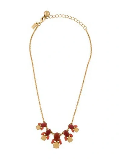 Pre-owned Kate Spade Resin Collar Necklace, 20" In Multi