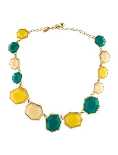 Pre-owned Kate Spade Resin Collar Necklace, 24.75" In Multi
