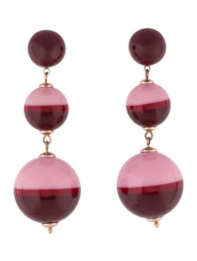 Pre-owned Kate Spade Resin Drop Earrings In Multi