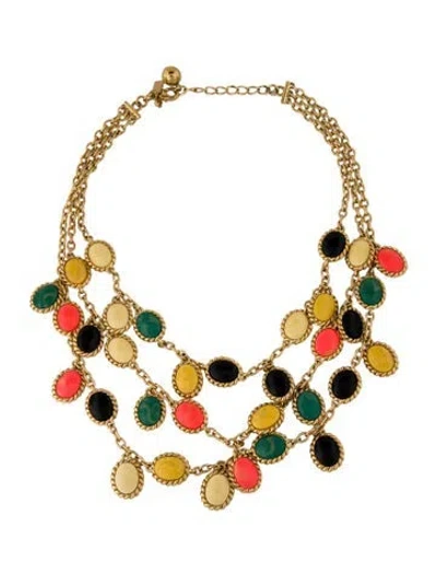 Pre-owned Kate Spade Resin Pop Palette Multistrand Necklace, 18"