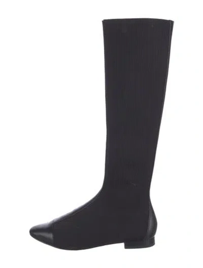 Pre-owned Kate Spade Riding Boots In Black