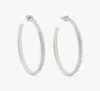 Kate Spade Ring It Up Hoops In Silver