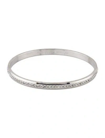 Pre-owned Kate Spade Ring It Up Pave Bangle, 8" In Multi