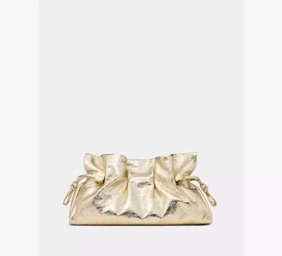 Kate Spade Rio Metallic Clutch Bag In Yellow