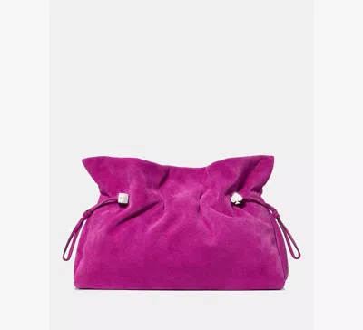 Kate Spade Rio Suede Large Clutch Bag In Red