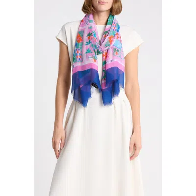 Kate Spade Rooftop Scenes Oblong Scarf In Pink