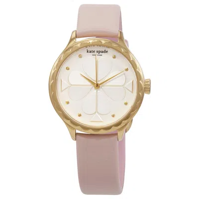 Kate Spade Rosebank Quartz Silver Dial Ladies Watch Ksw1537 In Pink