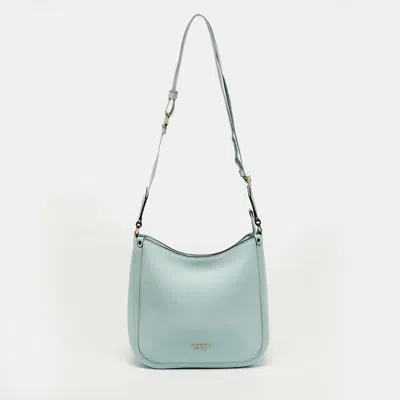 Pre-owned Kate Spade Roulette Medium Light Green Leather Messenger Bag