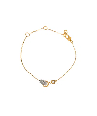 Kate Spade Round Detail Bracelet In Yellow