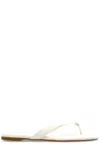 Kate Spade Logo Flip Flops In White