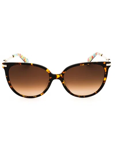 Kate Spade Round Women's Mini Sunglasses In Brown