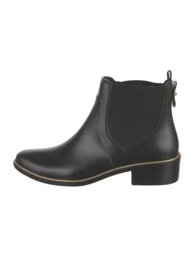 Pre-owned Kate Spade Rubber Boots In Black